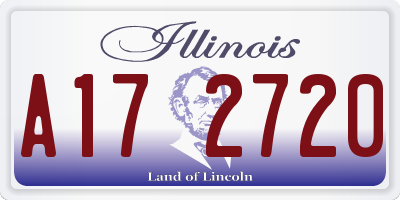 IL license plate A172720