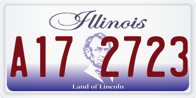 IL license plate A172723