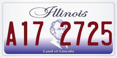 IL license plate A172725
