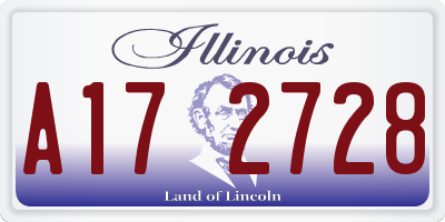 IL license plate A172728
