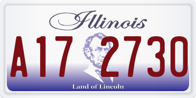 IL license plate A172730