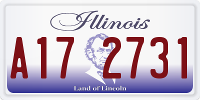 IL license plate A172731