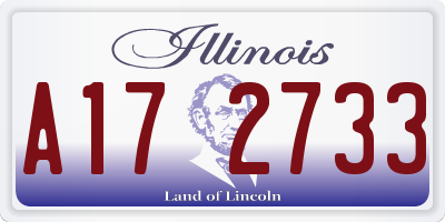 IL license plate A172733