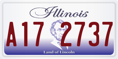 IL license plate A172737