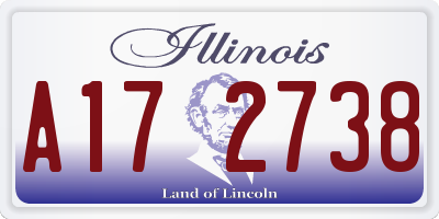 IL license plate A172738