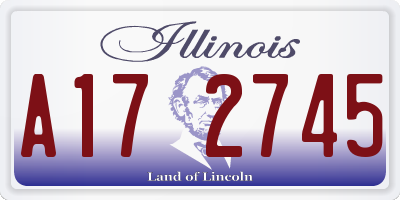 IL license plate A172745