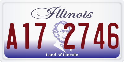 IL license plate A172746