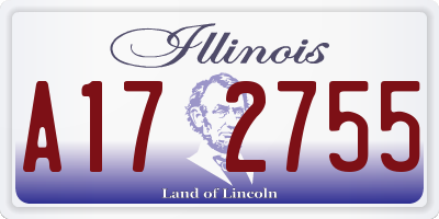 IL license plate A172755
