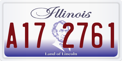 IL license plate A172761