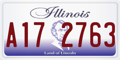 IL license plate A172763