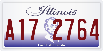 IL license plate A172764