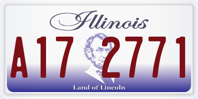 IL license plate A172771