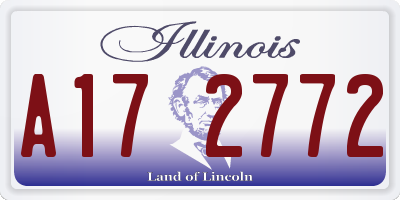 IL license plate A172772
