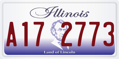 IL license plate A172773