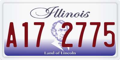 IL license plate A172775