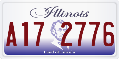 IL license plate A172776