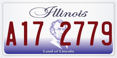 IL license plate A172779