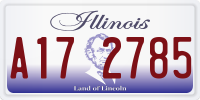 IL license plate A172785