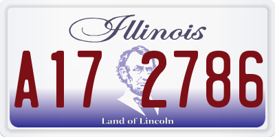 IL license plate A172786