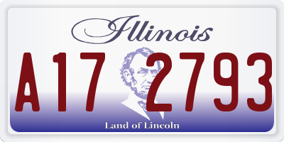 IL license plate A172793