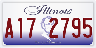 IL license plate A172795