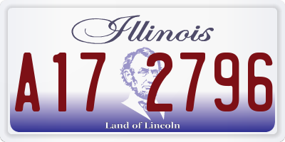 IL license plate A172796