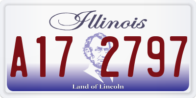 IL license plate A172797
