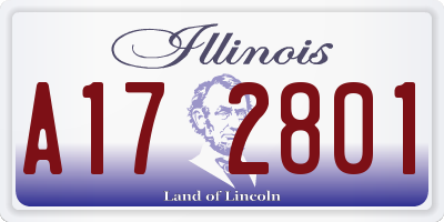 IL license plate A172801