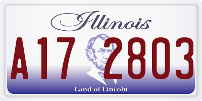 IL license plate A172803