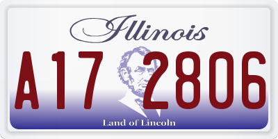 IL license plate A172806