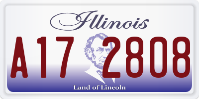 IL license plate A172808