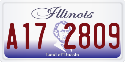 IL license plate A172809