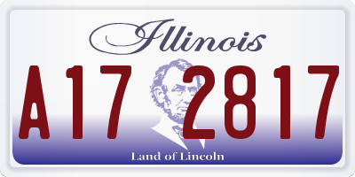 IL license plate A172817