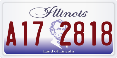 IL license plate A172818