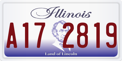 IL license plate A172819