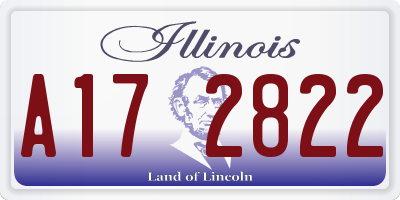 IL license plate A172822