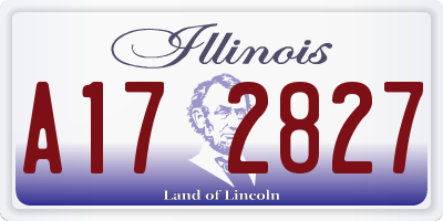 IL license plate A172827