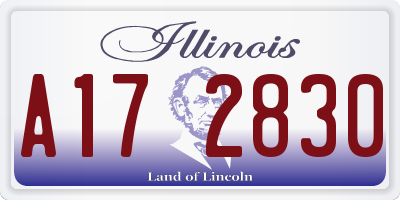 IL license plate A172830