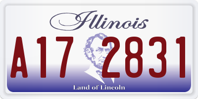 IL license plate A172831