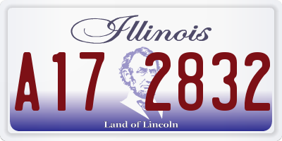IL license plate A172832