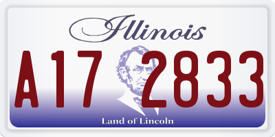 IL license plate A172833