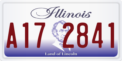 IL license plate A172841