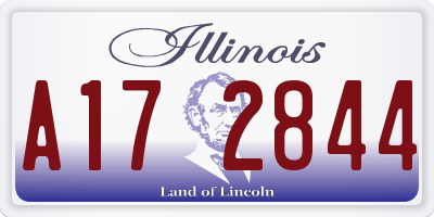 IL license plate A172844