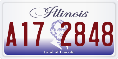 IL license plate A172848