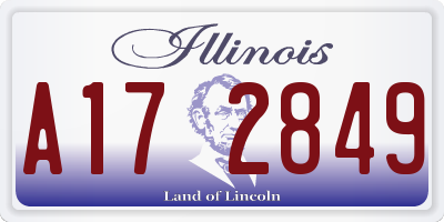 IL license plate A172849