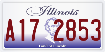 IL license plate A172853