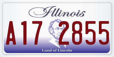 IL license plate A172855
