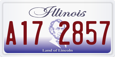 IL license plate A172857