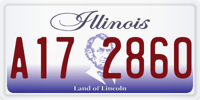 IL license plate A172860