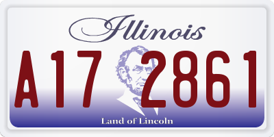 IL license plate A172861
